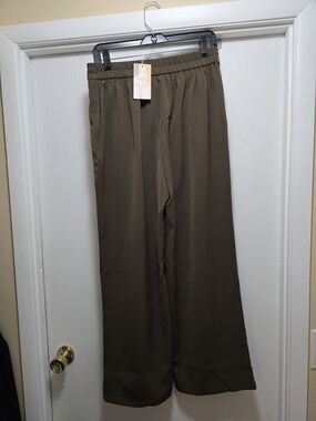 Source Unknown Olive Green Wide-Leg Pants